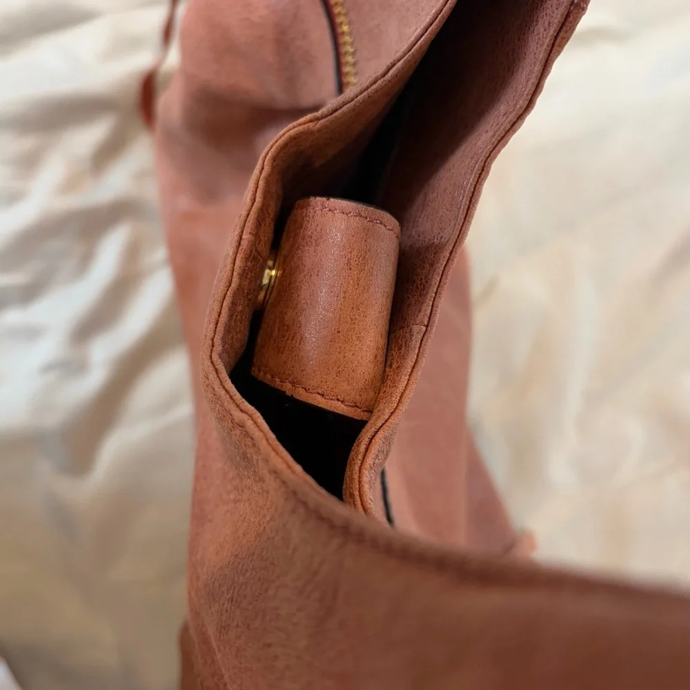 Aimee Kestenberg Distressed Rust Leather Hobo